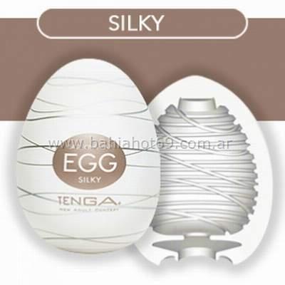 tenga egg silky huevo masturbador marron